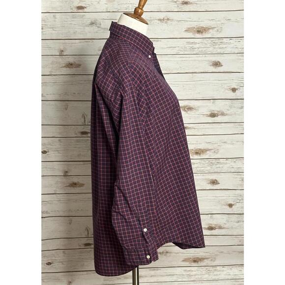 Ralph Lauren Blake classic red/navy cotton long sleeve button-down shirt Size M - Picture 4 of 7